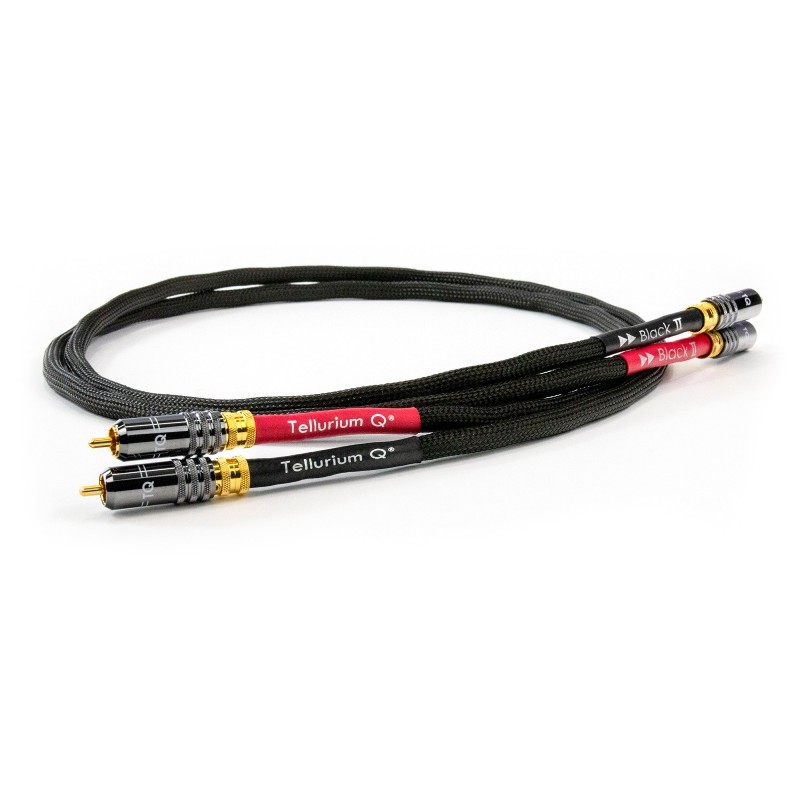 Black II 1.0m Interconnect RCA Cables