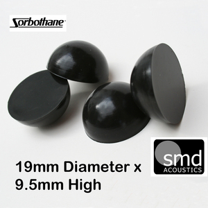 Sorbothane 19mm Isolation Hemispheres